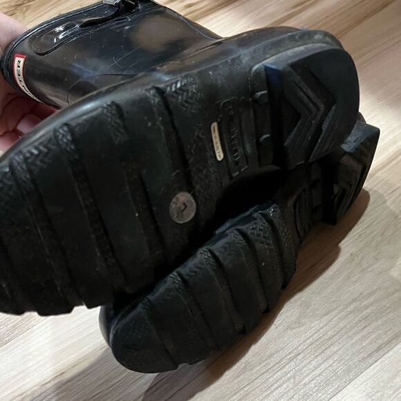 Hunter Black Rubber Boots Size 5M/6F - Picture 4 of 5